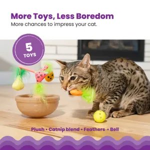 5 different toy features of the wobble toy