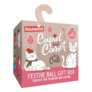 Festive Ball Gift Box for Cats - 8 Piece