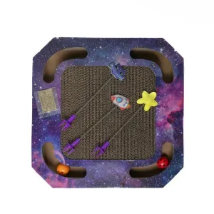 Marltons Spaceship Scratch Board With Catnip