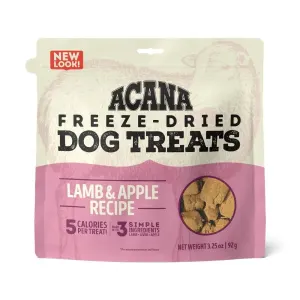 Pink bag of Acana Freeze dried lamb dog treats