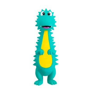 Latex-Free Big Squeak Dino Dog Toy