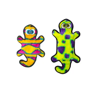 Invincibles Squeaky Gecko Dog Chew Toys