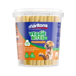 Marltons Dog Veggie Bites Pumpkin & Carrot Chew Treat