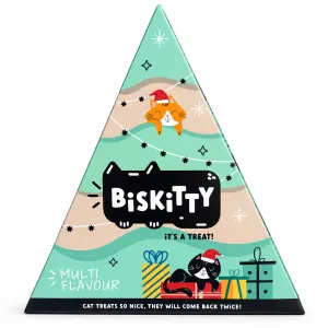 Biskitty X-Mas Triangle Cat Biscuits