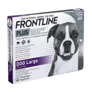 Frontline Plus Tick & Flea Spot On Treatment For Dogs | ePETstore