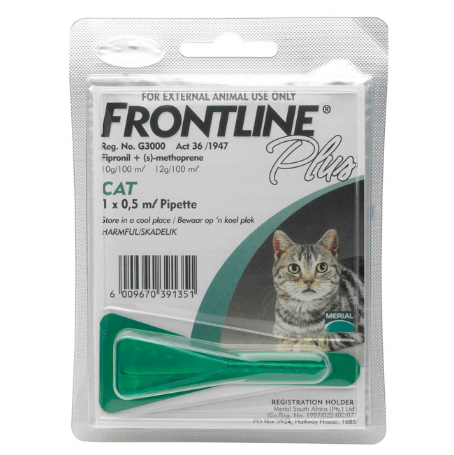 can you use frontline plus for dogs on cats