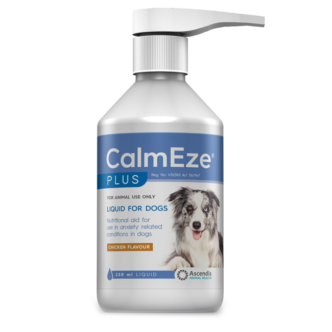 Calmeze tasty chicken flavoured calming liquid for dogs