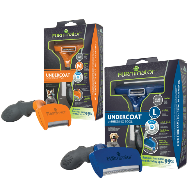 Furminator Long Hair Deshedding Tool for Dogs | ePETstore Furminator Long Hair Deshedding Tool for Dogs | ePETstore