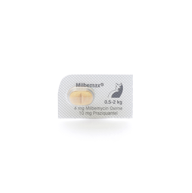 Milbemax Tasty Deworming Tablets for Kittens and; Small Cats (0.5 to 2 kg)