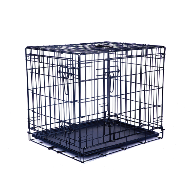 Black wire dog crate