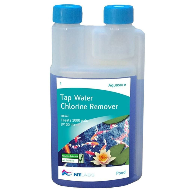 NT labs blue Tap Water Chlorine Remover Aquasure Pond Treatment