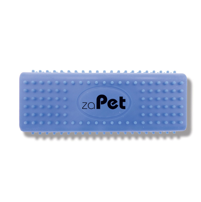 Blue rectangular pet hair remover