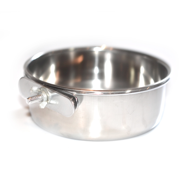 Stainless steel coop pet bowls