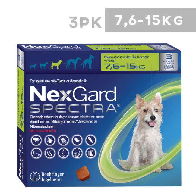 Shop NexGard Spectra Chewable Tablets for Dogs ePETstore