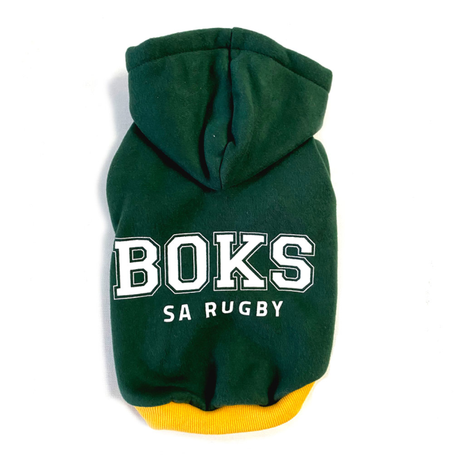 Shop Official Boks Rugby Dog Hoodie