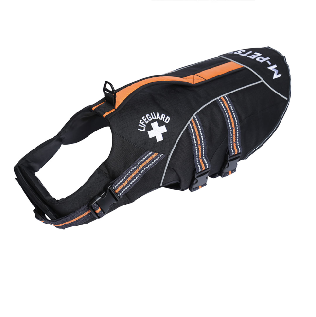 top view of dog life jacket