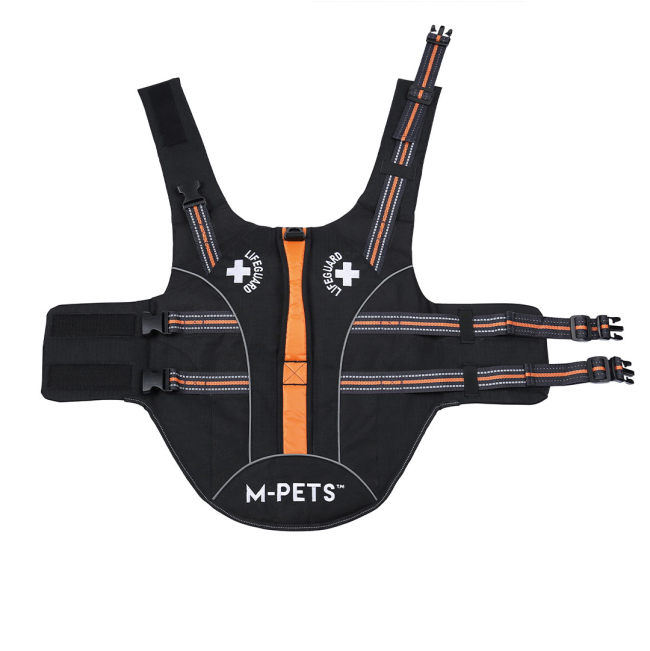 dog life jacket open