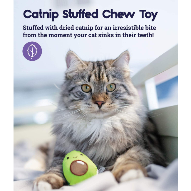 Dental Avo Cat Toy Catnip stuffed chew toy for cats information picture