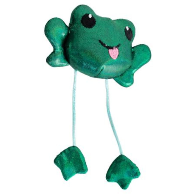 Toss 'n Dangle Frog Cat Toy