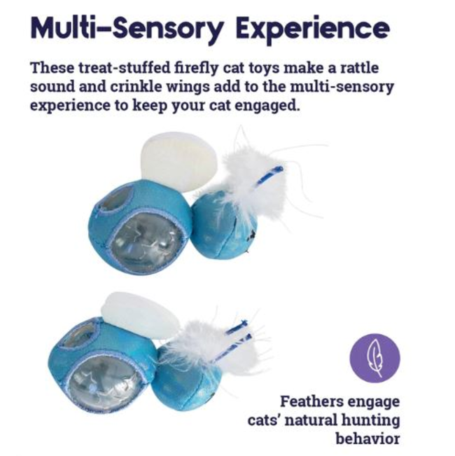 Firefly Treat Stuffer Cat Toy multi-sensory cat treat toy