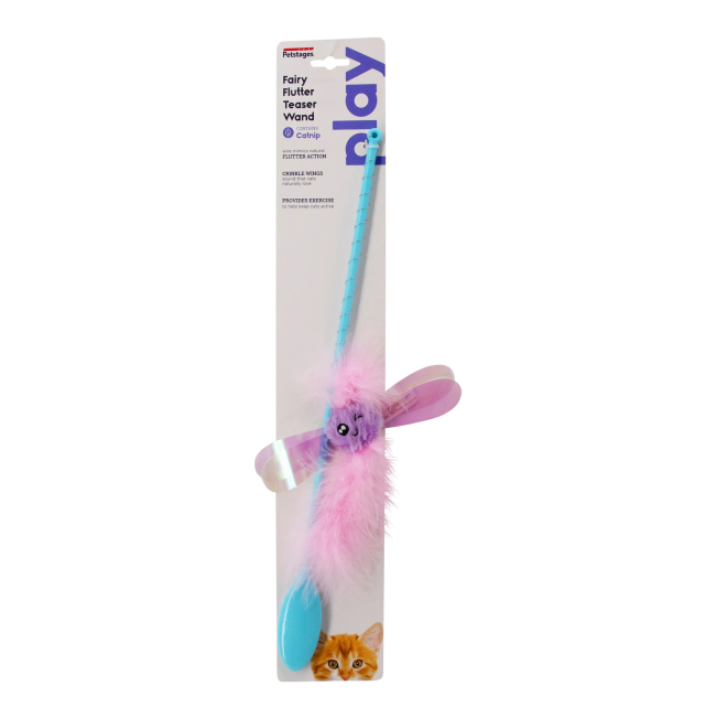 Fairy Flutter Teaser Cat Wand Toy