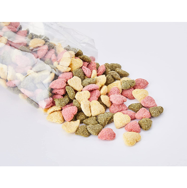 little Hearts Small Pet Treats green red and yellow mix