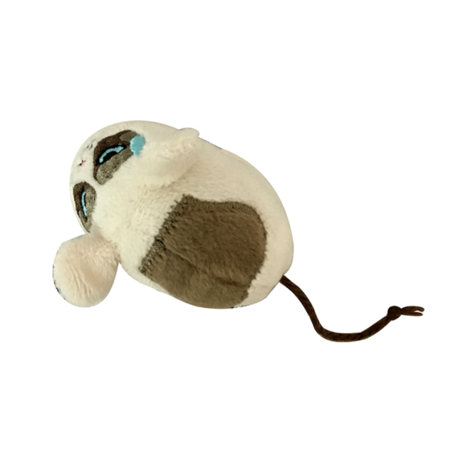 Rosewood Grumpy Mouse Cat Toy light and dark brown