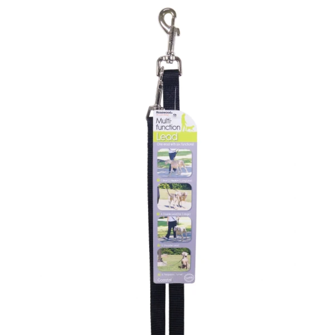 Rosewood Multi-Functional Nylon Dog Lead