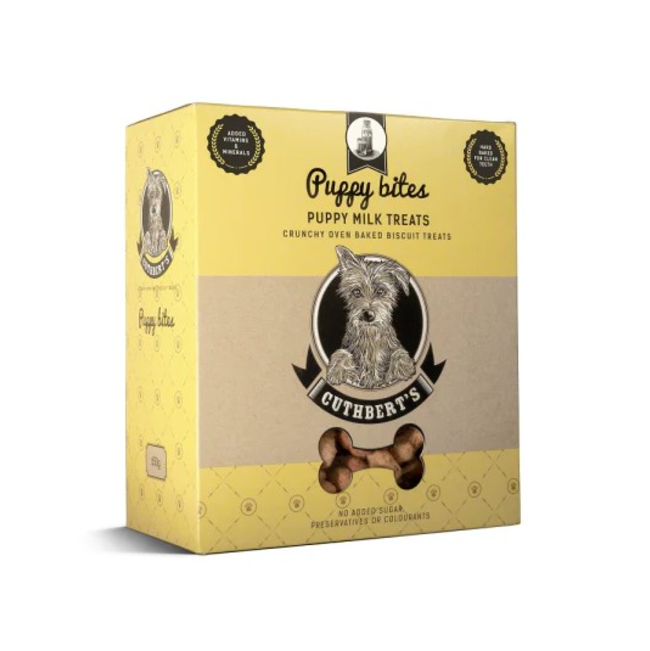 Milk Puppy Biscuits light yellow packaging