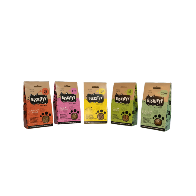 Biskitty full range of flavors