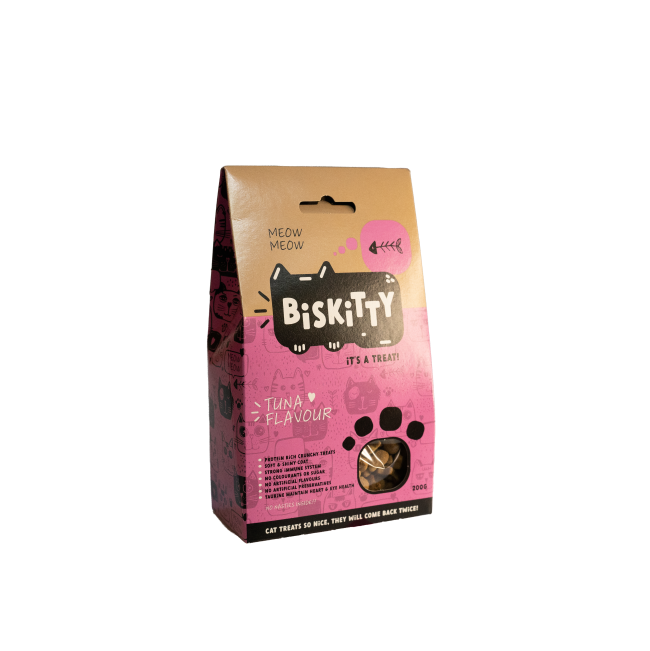 Biskitty tuna flavor side view