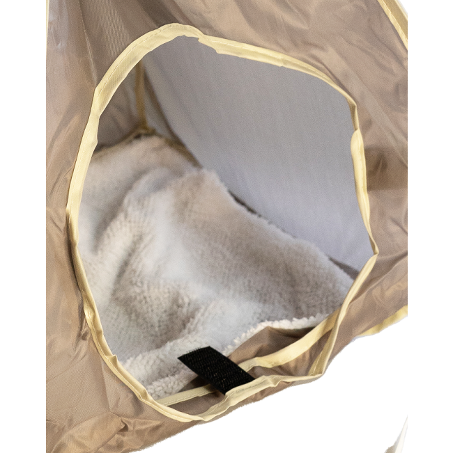 Pop-Up Tent For Small Pets close up of medium tent entrance with removable cushion