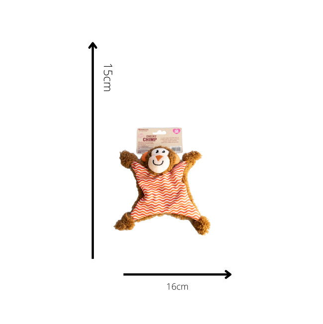 Rosewood Little Nippers Cheeky Chimp size to scale