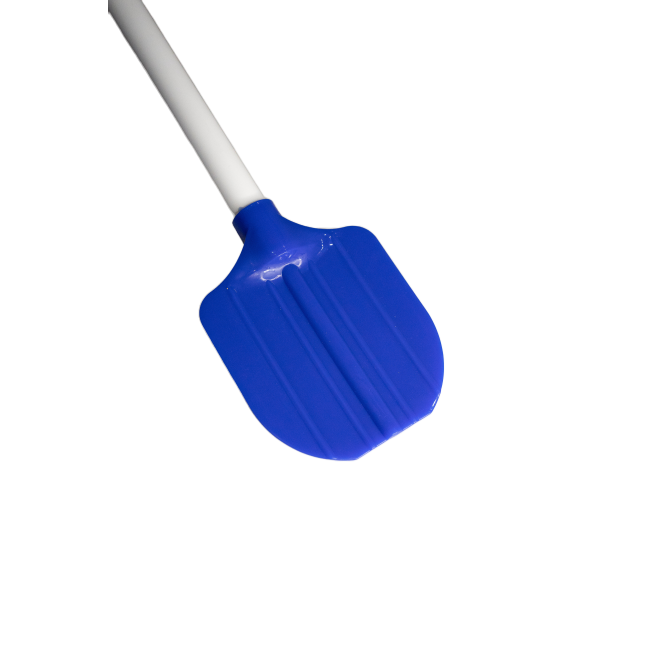 Marltons Dog Poop Scoop paddle, blue with white pole