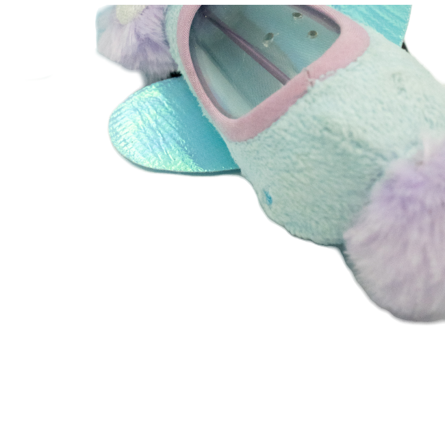 Swat ‘N Treat Fairy Kicker Cat Toy close up of body with blue and pink colors