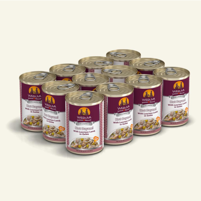 Weruva Hot Dayam Wet Dog Food tray of tins