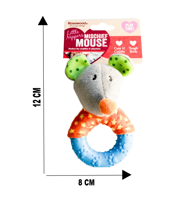 Rosewood Little Nippers Mischief Mouse size to scale