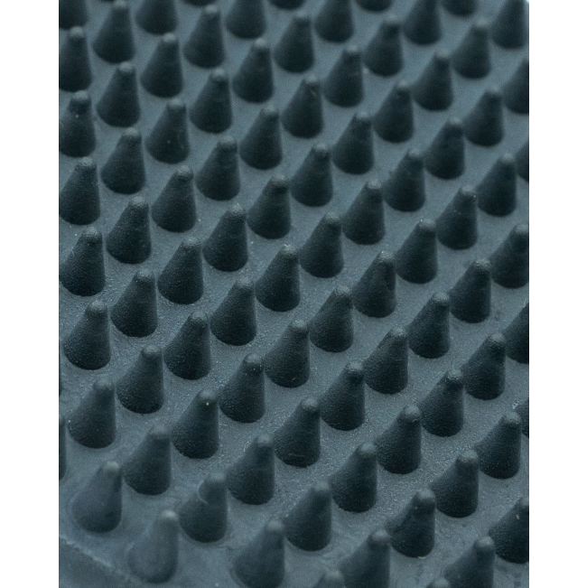 Rubber Grooming Brush for Pets close up of rubber nubs