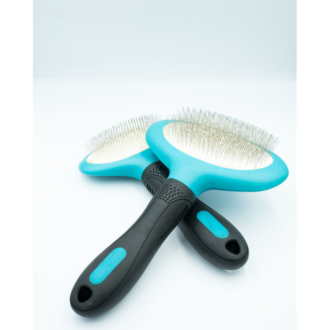 Oval Slicker Brush For Dogs both sizes of brushes