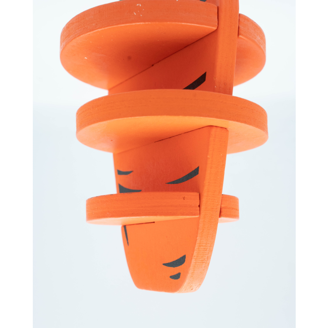 Woodies 3D Carrot Toy For Small Pets assembled