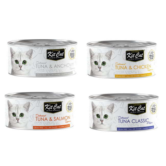 Kit Cat Wet Cat Food Tuna classic, anchovy, chicken and salmon