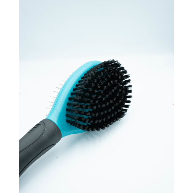 Double Sided Pin Brush For Dogs soft bristle side