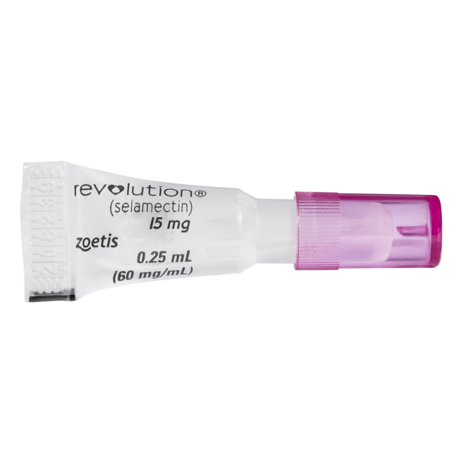 Revolution for Puppies and Kittens Mixed Parasite Spot Onv pipette with pink lid