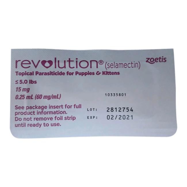 Revolution for Puppies and Kittens Mixed Parasite Spot On in sealed packaging