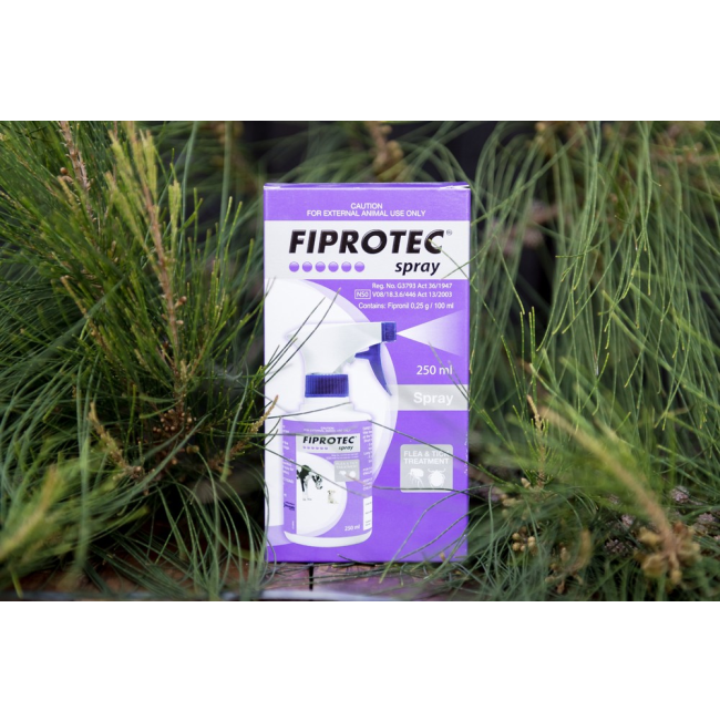 Fiprotec Tick & Flea Spray Treatment for Dogs lifestyle image in grass