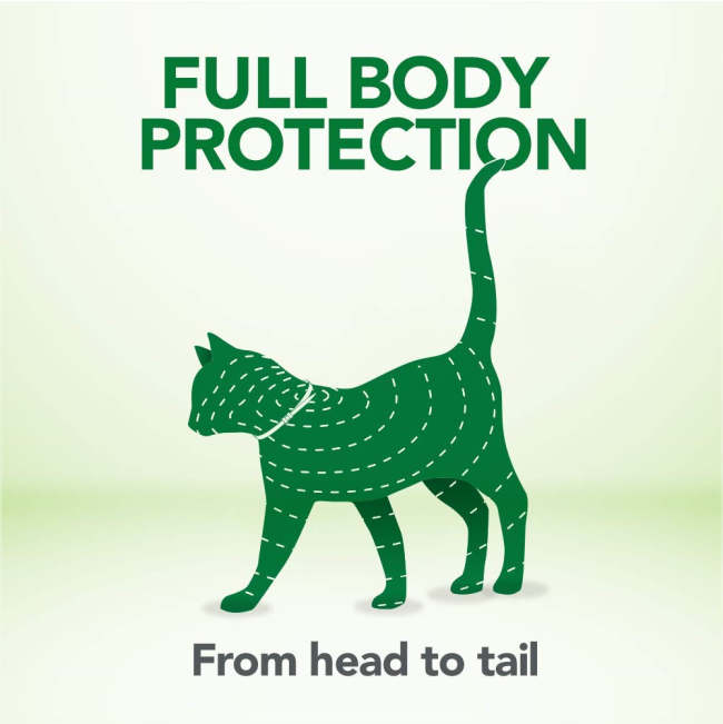Seresto Tick and Flea Collar for Cats protection from head to toe