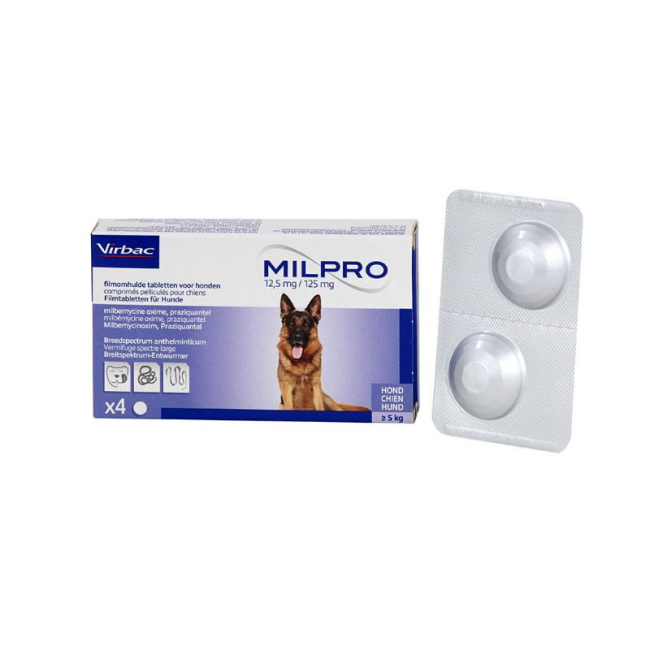 Milpro® - Easy to Give Premium All-Wormer tablet in packaging