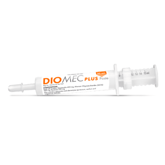 Diomec Plus Paste for Diarrhoea in Dogs & Cats application tube