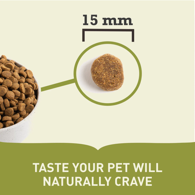 Acana Heritage Large Breed Puppy Food size of pellets