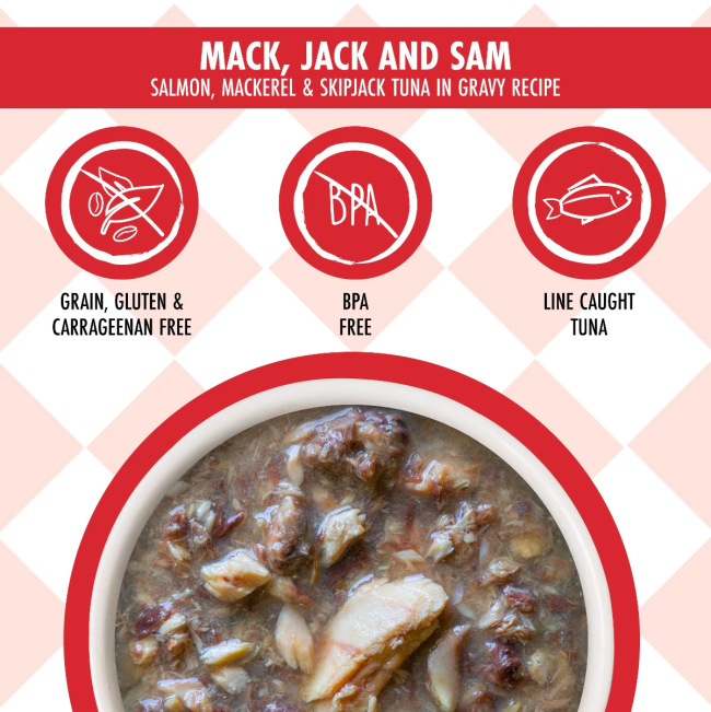 Weruva Mack, Jack & Sam Wet Cat Food information picture